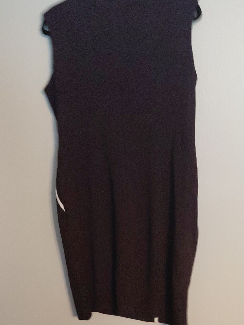 Shelby & Palmer Black Sheath Dress with White Piping - Picture 2 of 3